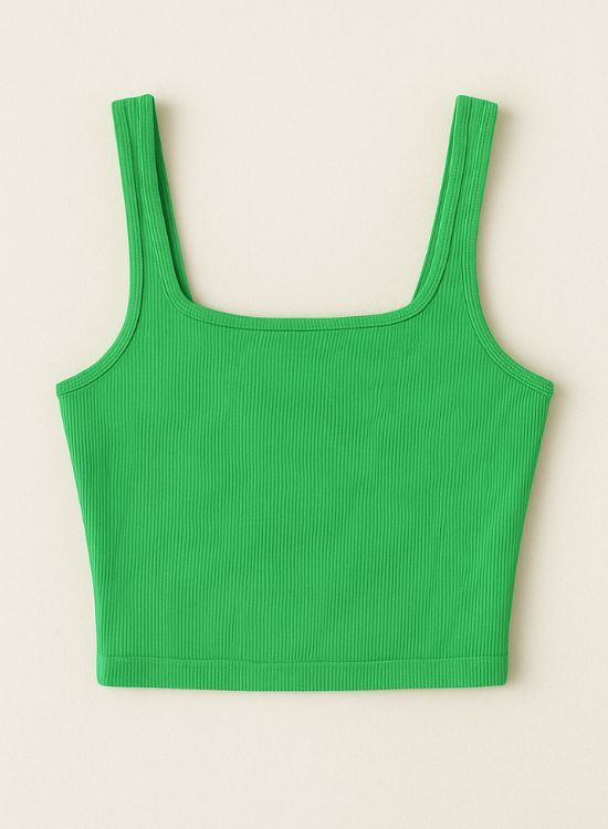 Green Crop Top