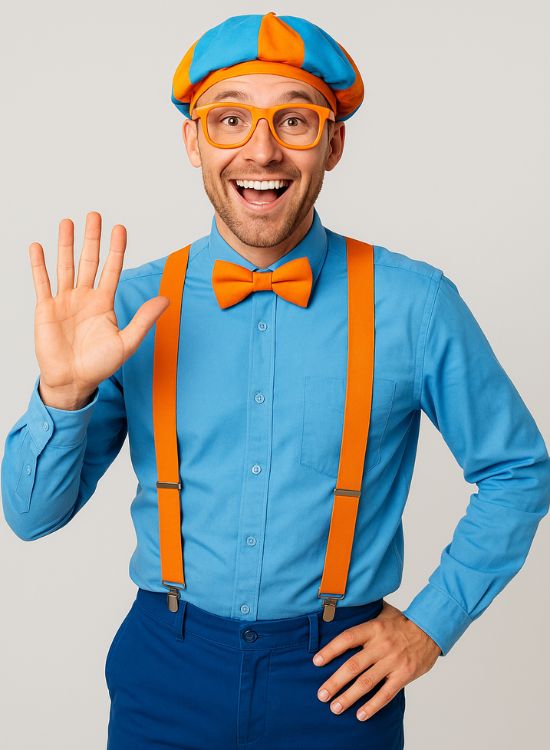 Blue and Orange Hat