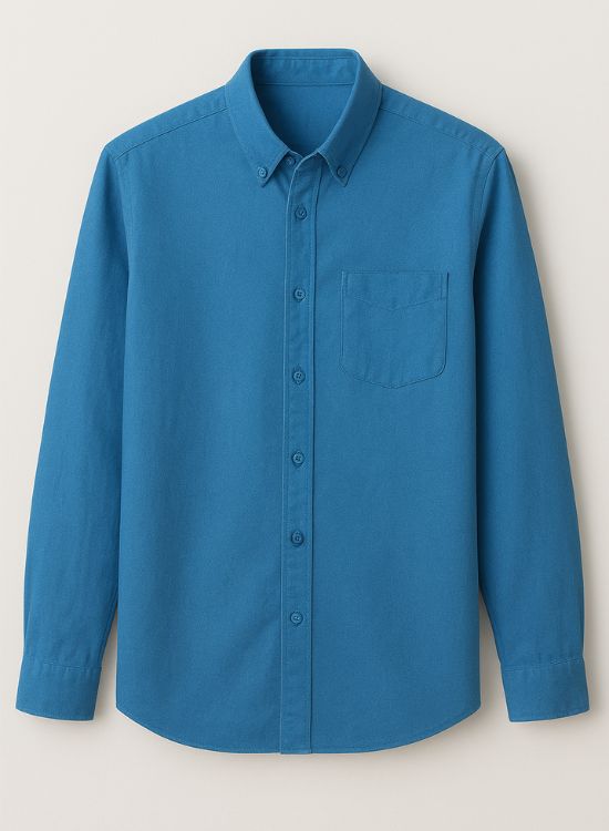 Blue Long-Sleeve Shirt: