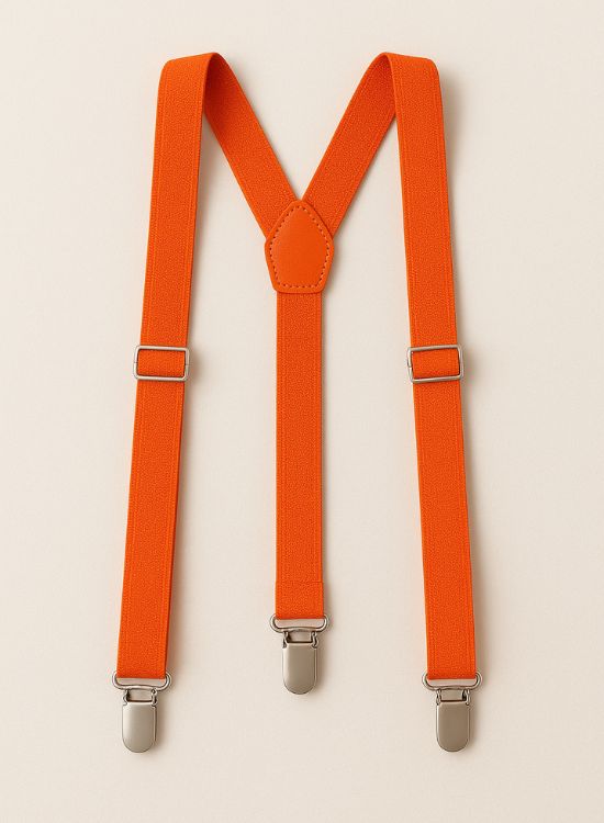 Orange Suspenders: A defining piece of Blippi’s look, adding color, character, and a playful vibe.