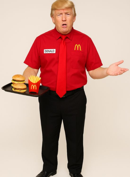 Donald Trump McDonald’s Employee Costume